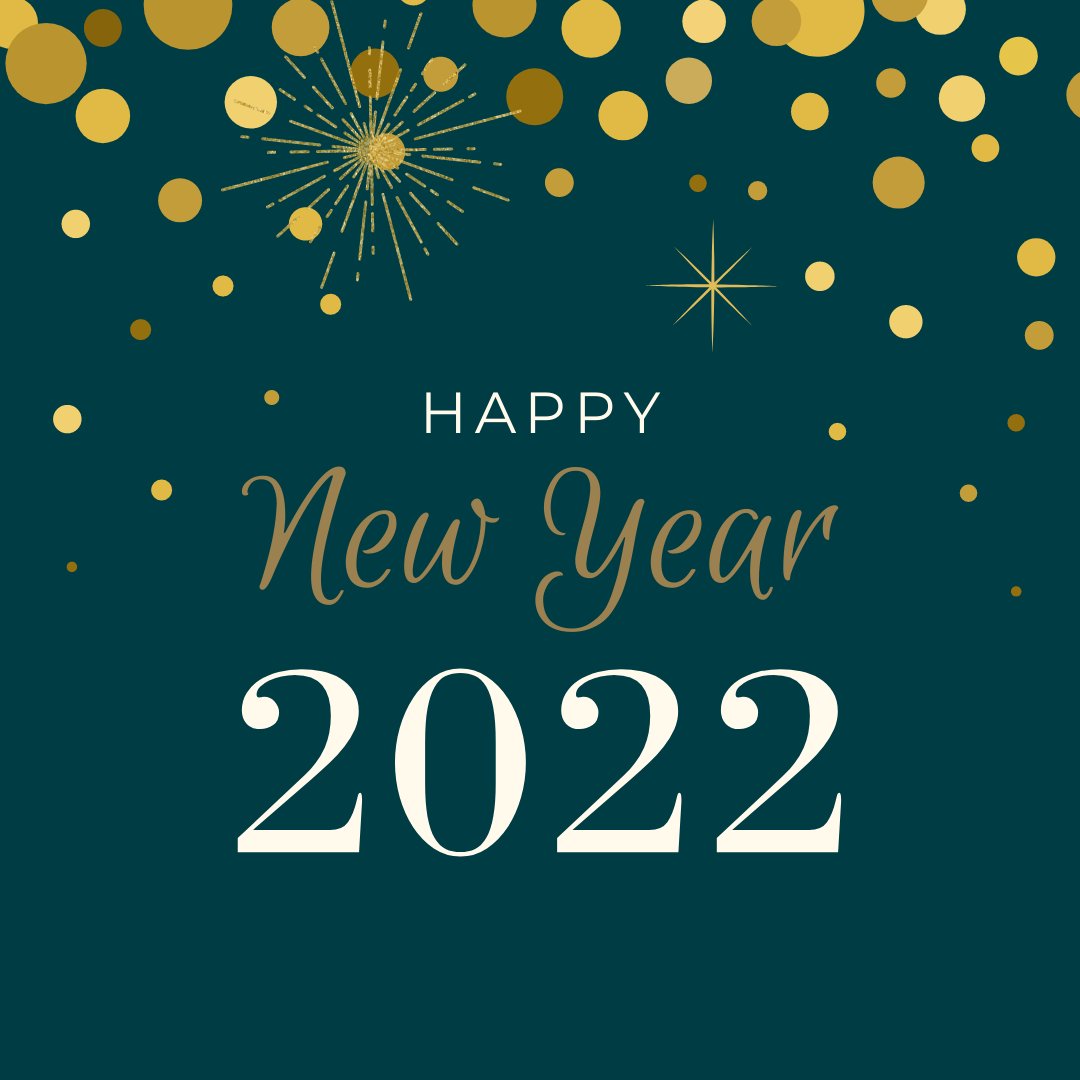 Cheers to the New Year! Here's to celebrating what we've accomplished this past year and the exciting opportunities that 2022 brings! Wishing you hope, health, and joy in 2022!