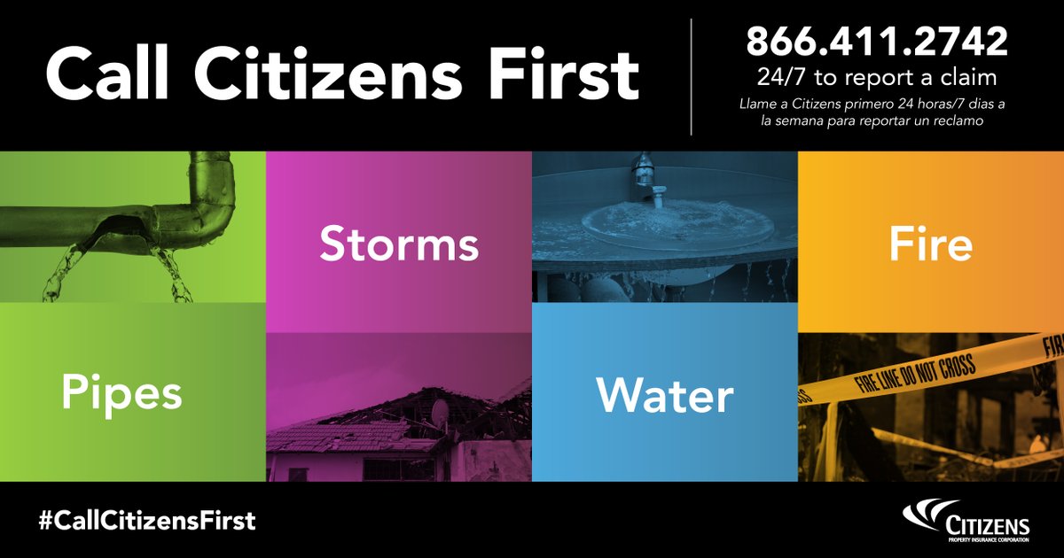 citizens_fla's tweet photo. Do you know how to stay connected with @citizens_fla? 24/7/365 at 866.411.2742, file a claim through myPolicy or ask us questions on social, we're here to help you! #CitizensIsReady #CallCitizensFirst https://t.co/FjH5EMjsTp
