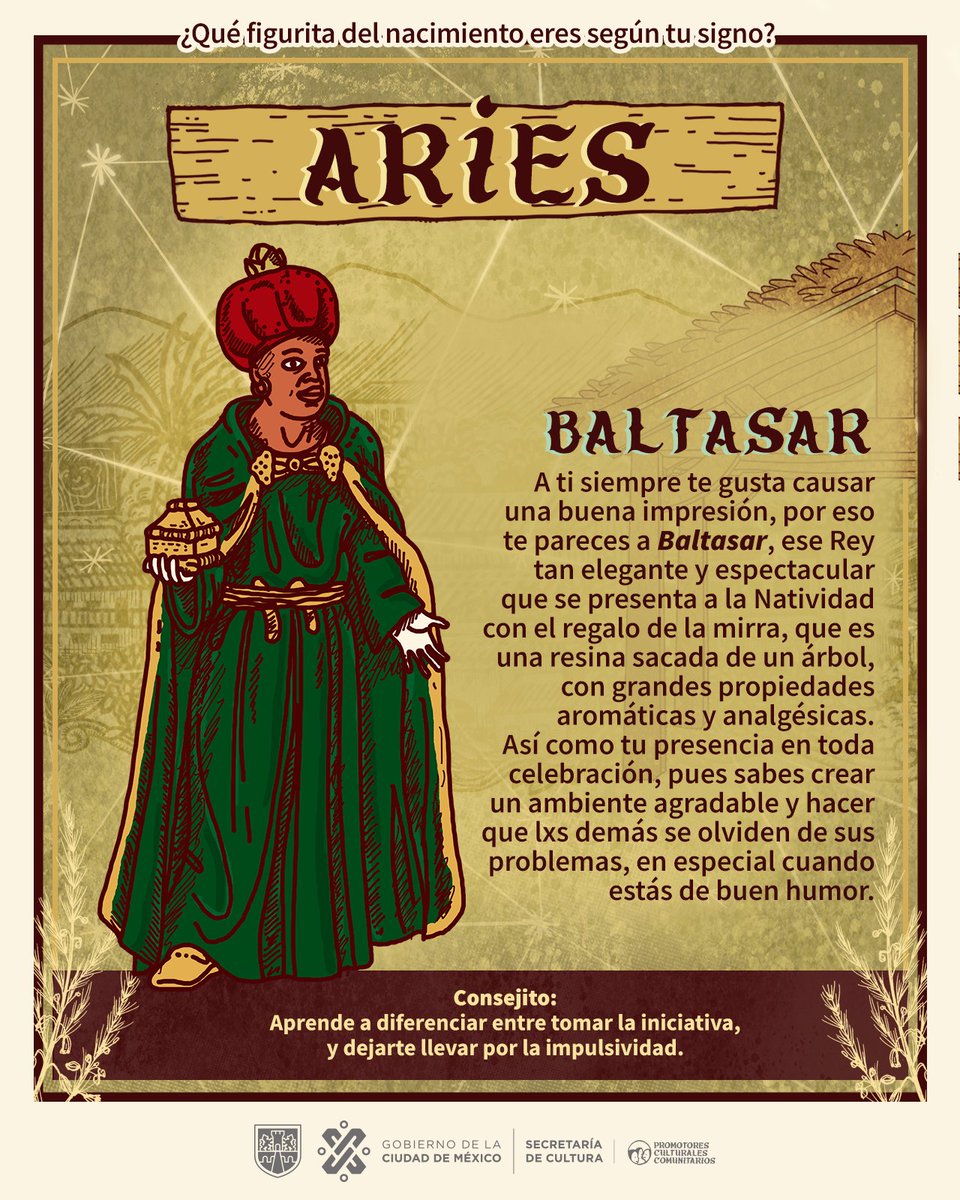 PromotoresCC's tweet photo. 🌕Chécate esta última entrega del año que #RominaAstral nos comparte. Descubre  a través de tu signo zodiacal qué  personaje de nacimiento eres, y el consejito que podrías practicar para mejorar en el siguiente año.✨
 
@CulturaCiudadMx 
@CdmxPilares
#PCC
#CulturaComunitariaCDMX https://t.co/DUOjltayGc