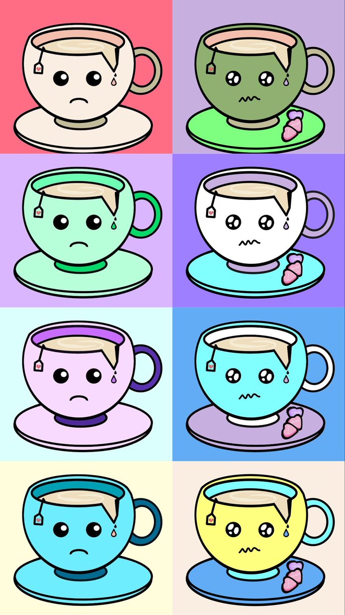 NFTeacups's tweet photo. There are now 20 TEACUPS available on OpenSea 🫖 All handmade (not generated) unique heartbroken cuties looking for their new home 💔 Click here for more > https://t.co/kNqh7g4mYi https://t.co/o2ROr4s3Zc