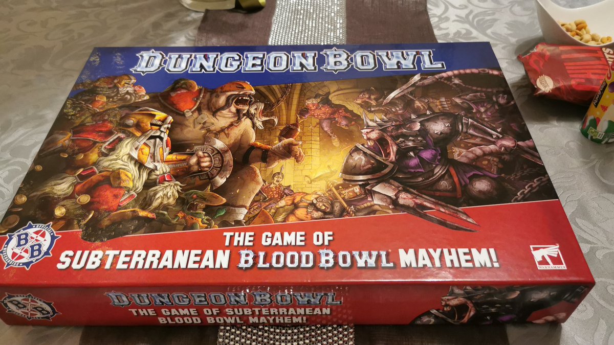 jamescrawley15's tweet photo. Here goes, amazing pressie from my nan, im setting myself till end of January to get it all done. #WarhammerCommunity #dungeonbowl #bloodbowl #Hobby  #plasticporn https://t.co/VTrsEM2yTQ