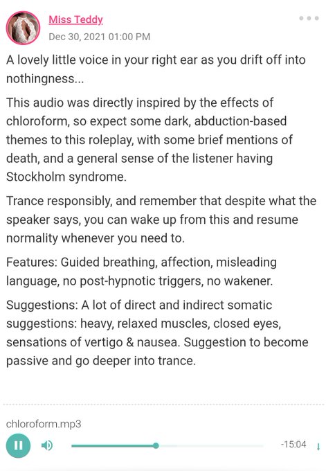 Nearly a half hour of abductor!Miss Teddy goodness is available now on SubscribeStar.   https://t.co/7vMzvNTcKA