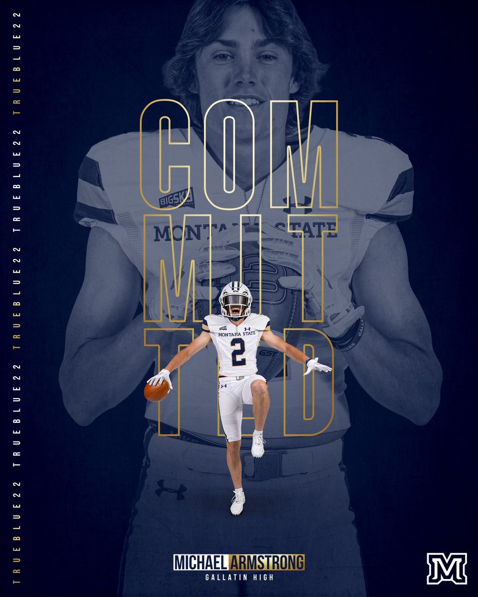 michael2army's tweet photo. Excited and proud to say I have committed to Montana State! 🔵🟡 @CoachBobbyDaly #GoCatsGo #TrueBlue22 https://t.co/33S3eRVajL