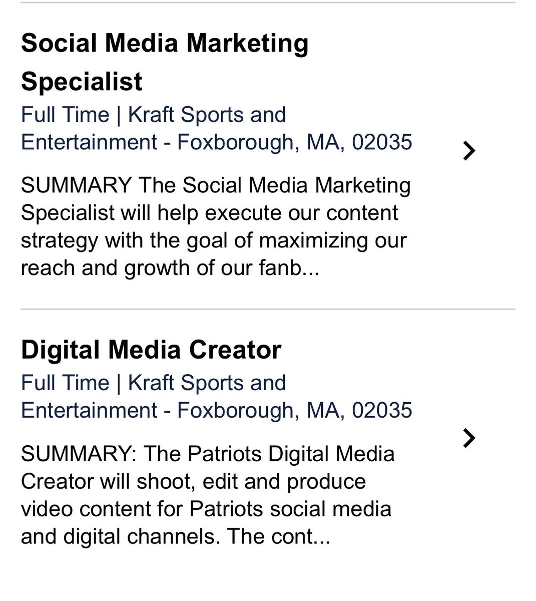 Imtamarabrown's tweet image. 🚨 JOB OPENINGS 🚨

The New England Patriots have FOUR jobs posted in the content department.

🔗: bit.ly/33ZTt2Y