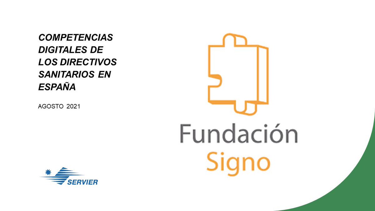 fundacionsigno's tweet photo. 📕 “#CompetenciasDigitales de los directivos sanitarios en #España” ➡️ Resultados del #PerfilDigitalSigno, informe de la Fundación Signo coordinado por @MarisaMerinoH y @CorpusGCalderon.
¡Descárgalo en la web! ➡️ https://t.co/F5ZtzpCh1W
#TransformaciónDigital #SaludDigital https://t.co/QJKWvDolax