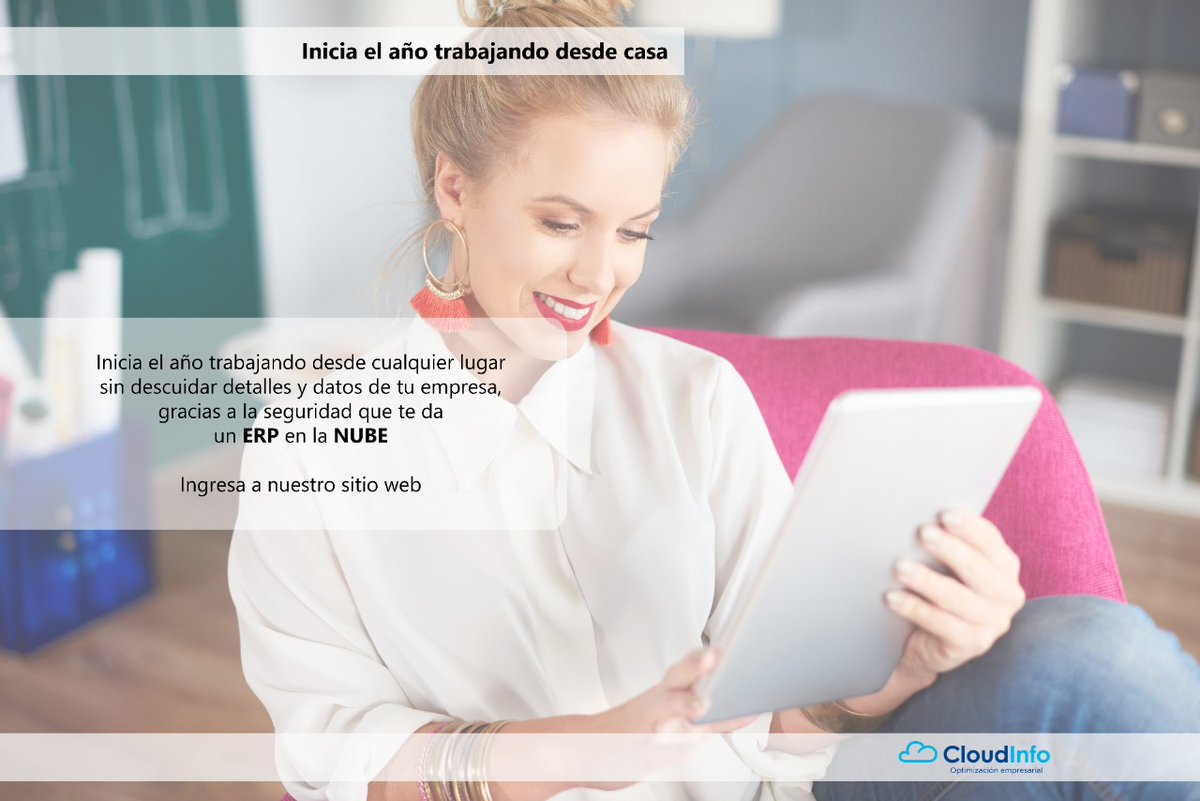 Inicia el año con el pie derecho y trabaja desde cualquier lugar con la tecnología de un ERP en la NUBE
Ingresa a: cloudinfo.mx
#CloudInfo #ERP #Acumatica #empresario #ExitoEmpresarial #Consultoria #finanzas #cloudinfoerp #homeoffice