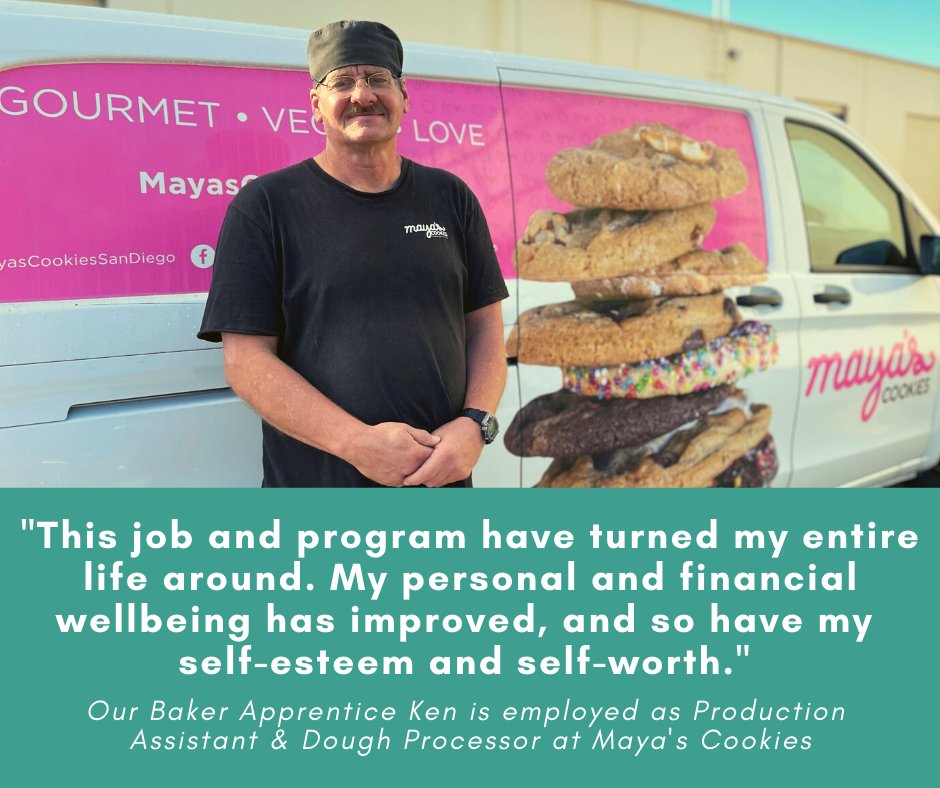 KitchensForGood's tweet image. Your generosity launched new programming and broadened our impact in a year like no other.  See how in our 2021 Annual Report: bit.ly/32v5U6M  Give the gift of a fresh start to someone like Ken: bit.ly/3lj6drg  TY! to our fabulous Employer Partner @MayasCookies