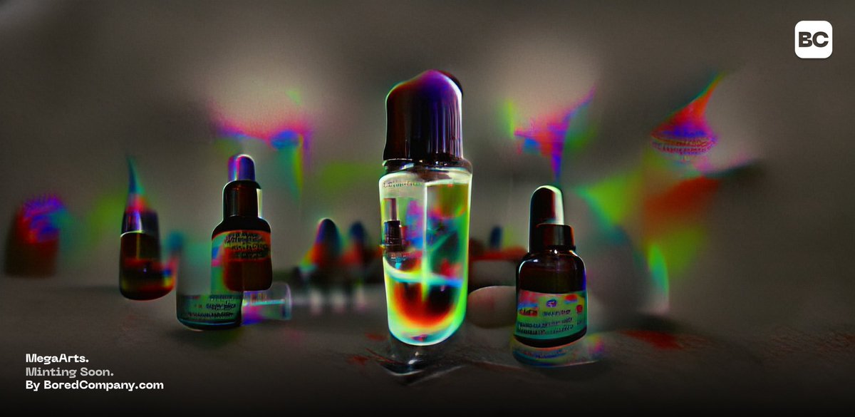 boredaigallery's tweet photo. You may not get the chance to drink the serum but you do have a once-in-a-lifetime opportunity to make magical MegaArts. 

Join us in the simulation chamber! Link in bio.

#MegaMutant #MegaArts https://t.co/aK7p63dHzg