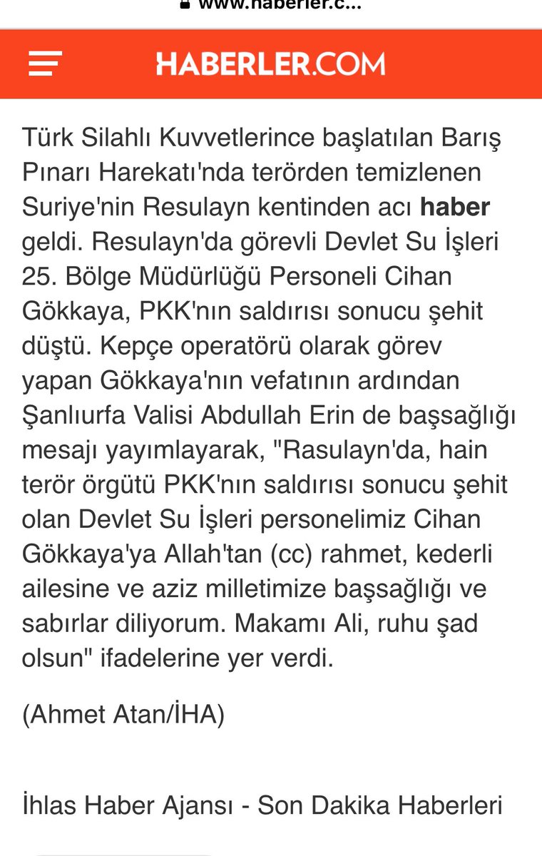 ceylanpınar son dakka haberler (@ihlasnar) on Twitter photo 