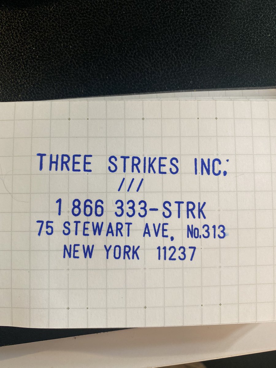 Three Strikes Inc. tweet media