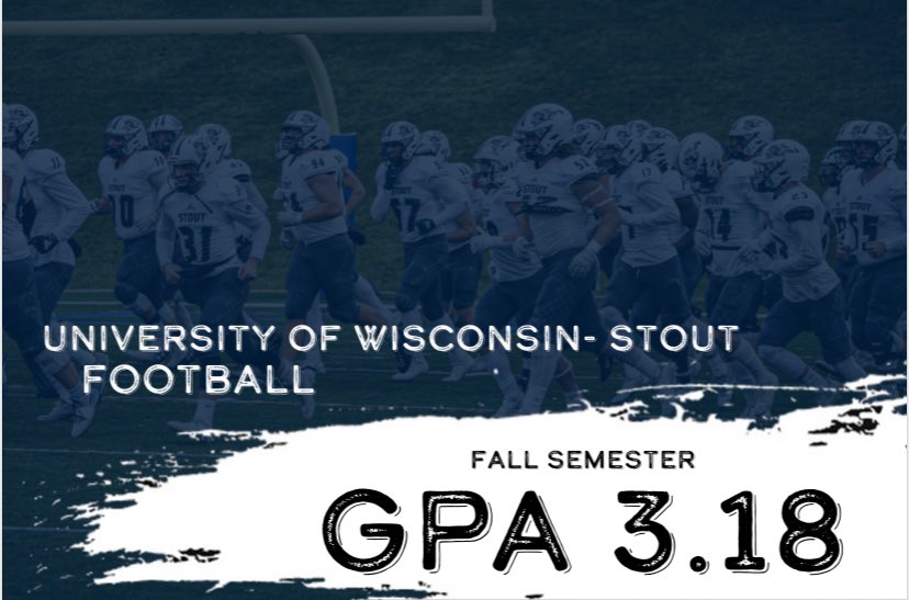 Another Great Semester In The Classroom! 

Competing On &amp; Off The Field! 

#BleedBlue | 🔵⚪️ | T.P.C
