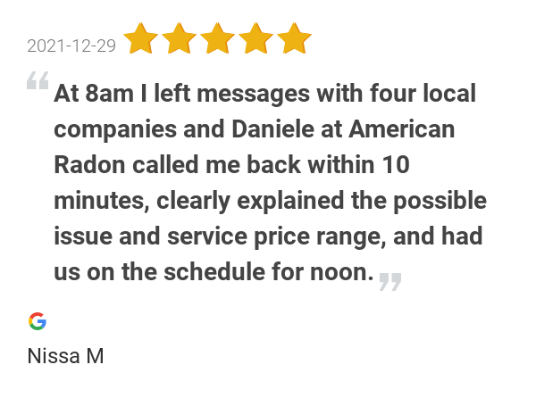 New 5.0-star Review: "Our radon system began making progressively more noise over the course of a week and at...