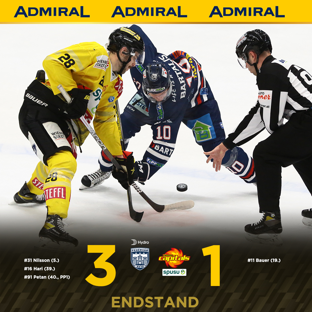 viennacapitals's tweet photo. Keine Punkte für unsere @spusu_at Vienna Capitals im letzten Spiel des Jahres. 😕
#AVSVIC https://t.co/K8CDSvfbXl