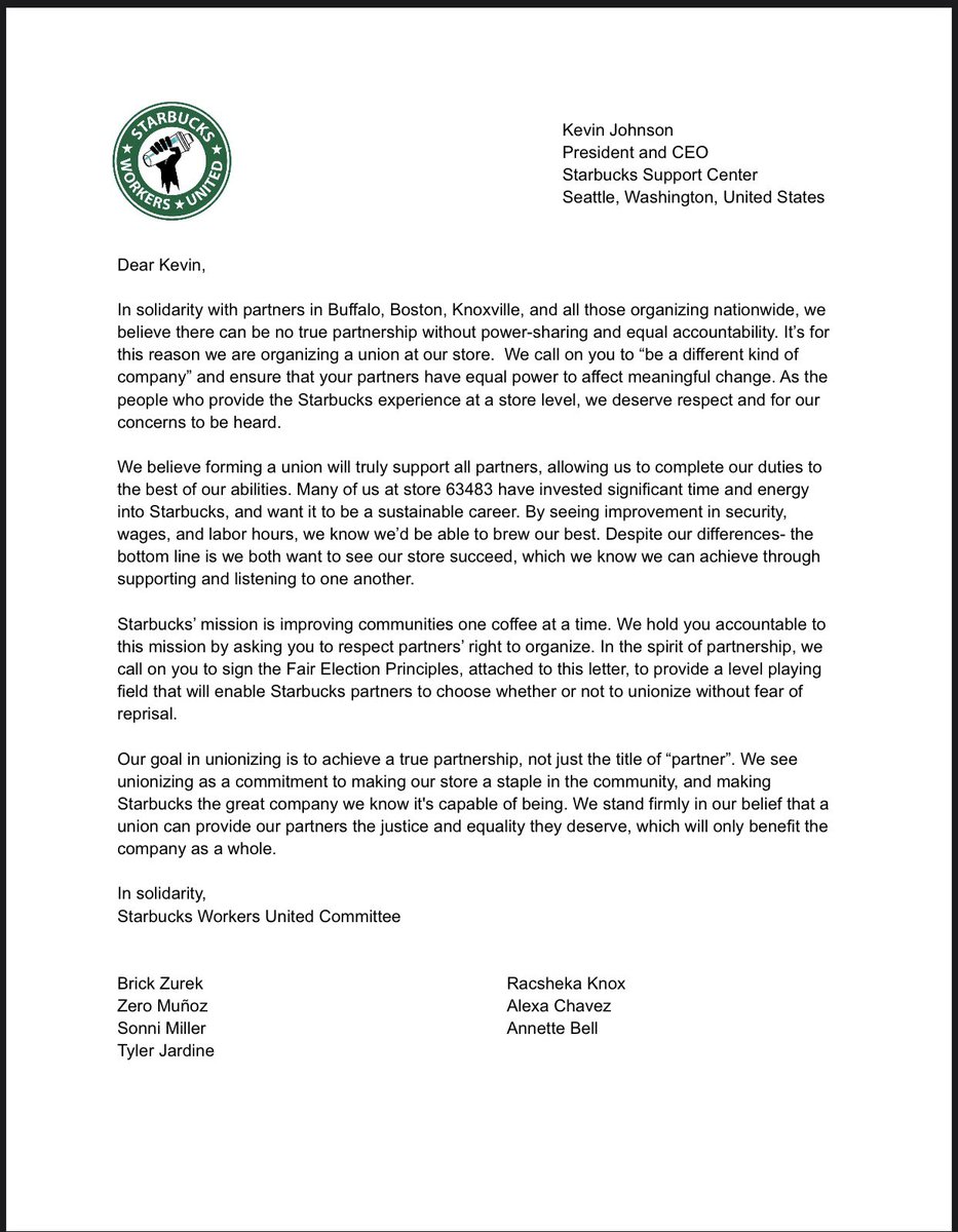 SBWorkersUnited's tweet photo. BREAKING NEWS: The mid-west is joining the party! We are so excited to stand in solidarity with partners in Chicago AND Broomfield, CO as two more stores file union petitions with the NLRB. https://t.co/XWK4vyTswB