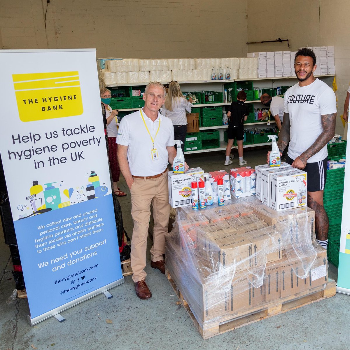 Proud to support The Hygiene Bank with Hycolin in 2021. Thanks to Courtney Lawes <a href="/Courtney_Lawes/">Courtney Lawes</a> International Rugby Ace for helping out too! 🙌🤩  

#thehygienebank #hygienebank #hygiene #hygienetips #hygieneproducts #hygieneschool #hygienepoverty #hygienelife #hygieneproduct