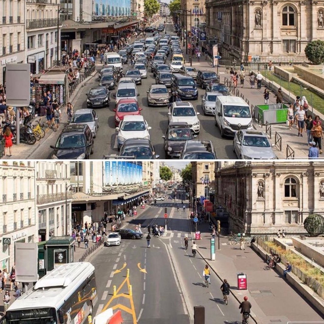 _dmoser's tweet photo. 🌳 Before Vs. After in Paris 🇫🇷 🚲

Ask your government for leadership and you will get a more livable, green and joyful city 👇👇

Via @CirculaenBici https://t.co/SwiXvPkHGe