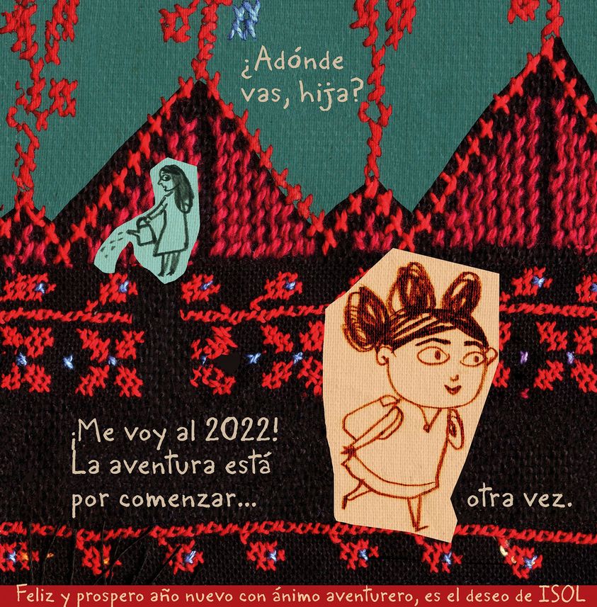 La aventura está por comenzar, vamos al 2022. No olviden poner buenos libros en el equipaje: La costura, de Isol, por ejemplo. @FCEArgentina @LibreriadeFondo #Feliz2022 #FelizAnoNuevo #regalolibros #lij #librosparaniños