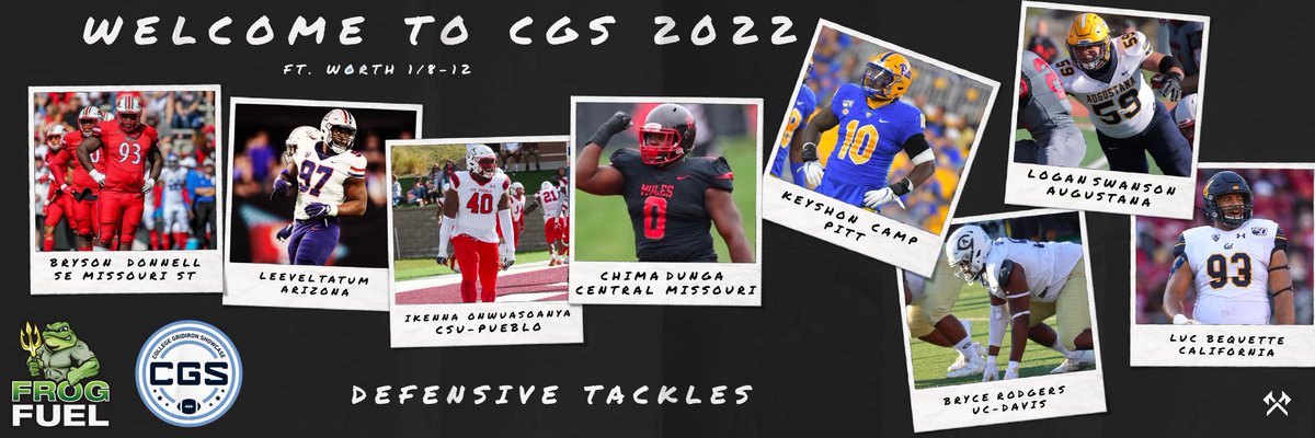 CGSAllStar's tweet photo. Meet the Desperado DT group looking to make an impact at the 2022 College Gridiron Showcase presented by @frogfuelactual. https://t.co/HyLSvDB9pw