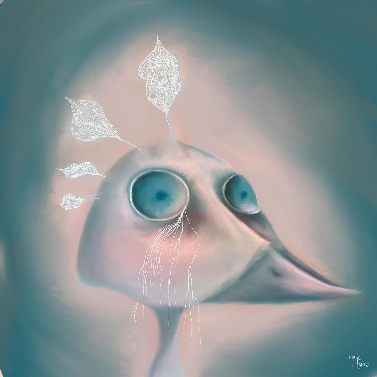mailelani's tweet photo. Bird study. #creepyart #surreal #SURREALISM #surrealart https://t.co/T8W8qwvmMo