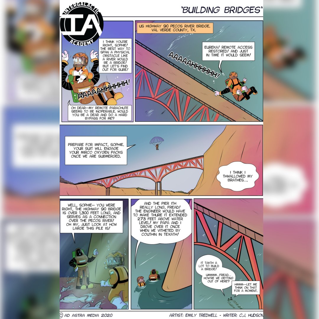 Check it out! Page 26 is now here! Follow along with the adventures of the #IntergalacticAcademy with the link in our bio!

adastrasteammedia.com/intergalactica…

#comic #adastramedia #aamcomics #comicbook #drintergalactic #diversity #diversityinSTEAM #STEAM #STEM