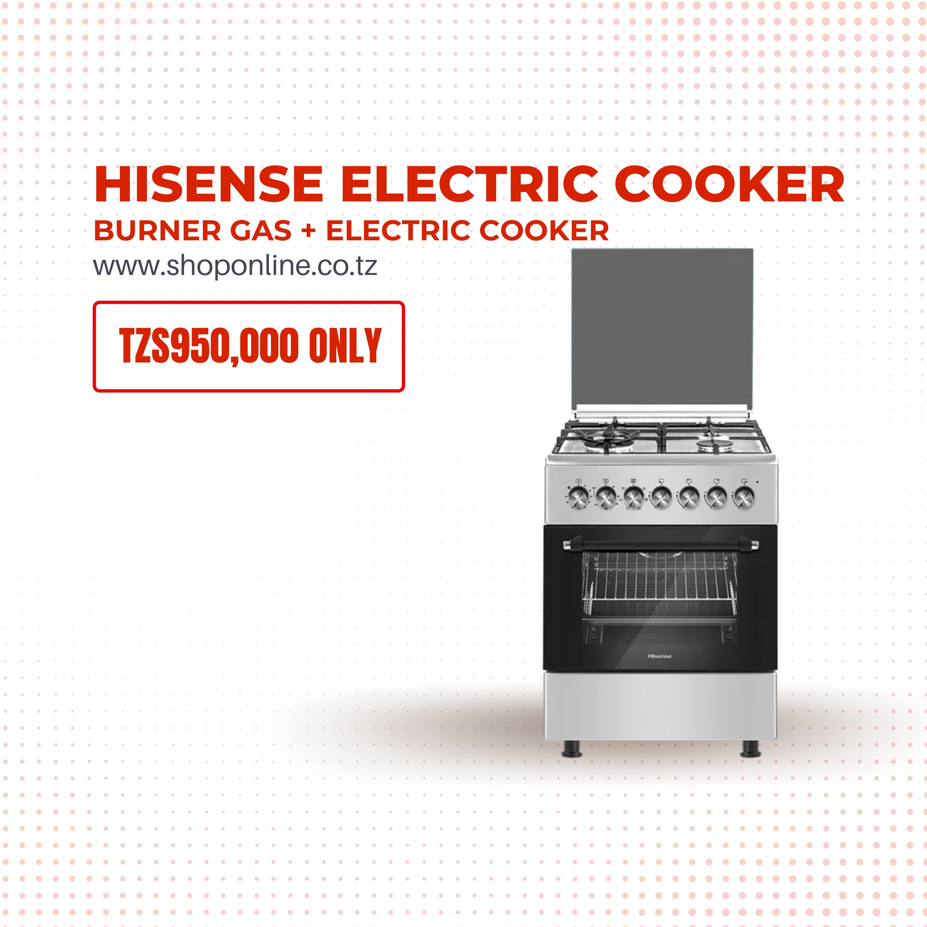 Hisense gas sale electric stove