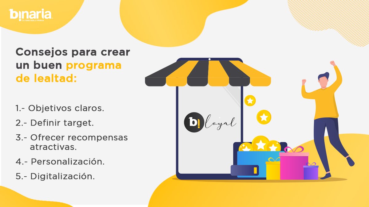 BinariaIdentity's tweet photo. ¿Quieres crear un #programadelealtad para tu negocio pero no sabes por dónde empezar?

Te compartimos estos consejos para iniciar con un buen plan y llevarlo a cabo en tu propia plataforma, accede aquí y solicita una demo gratis: https://t.co/vILZ8wfJnU https://t.co/yAeSG5fSkl
