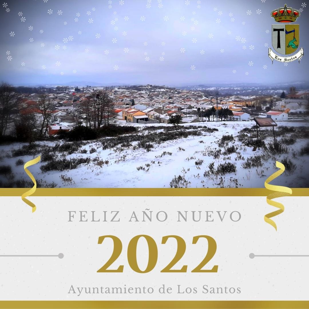 🎄 Desde el Ayuntamiento de Los Santos os deseamos ¡Feliz Año Nuevo 2022! 🥂 🎉 #Feliz2022 #LosSantos #LosSantosSalamanca #Salamanca