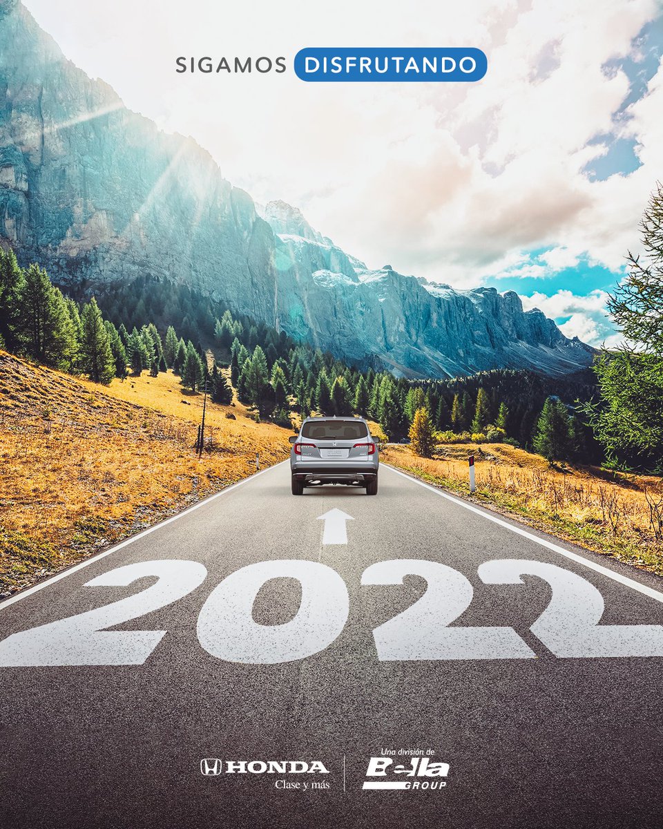 Honda_PR's tweet photo. En reversa ni para coger impulso. ¡Sigamos disfrutando la vida hacia todos los nuevos destinos que nos esperan en el 2022! ¡Felicidades! #ClaseYMás #HondaPR https://t.co/cfZ1jlDvR5