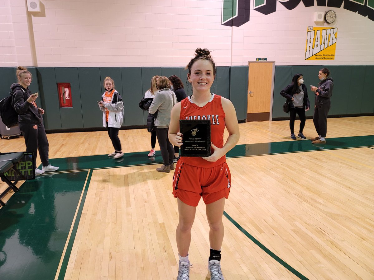 Thesjibt's tweet photo. THE SJIBT HOLIDAY TOURNAMENT 

MOST VALUABLE PLAYER

KATIE FRICKER- CHEROKEE
@katiefricker10 https://t.co/wE5NmI77fr