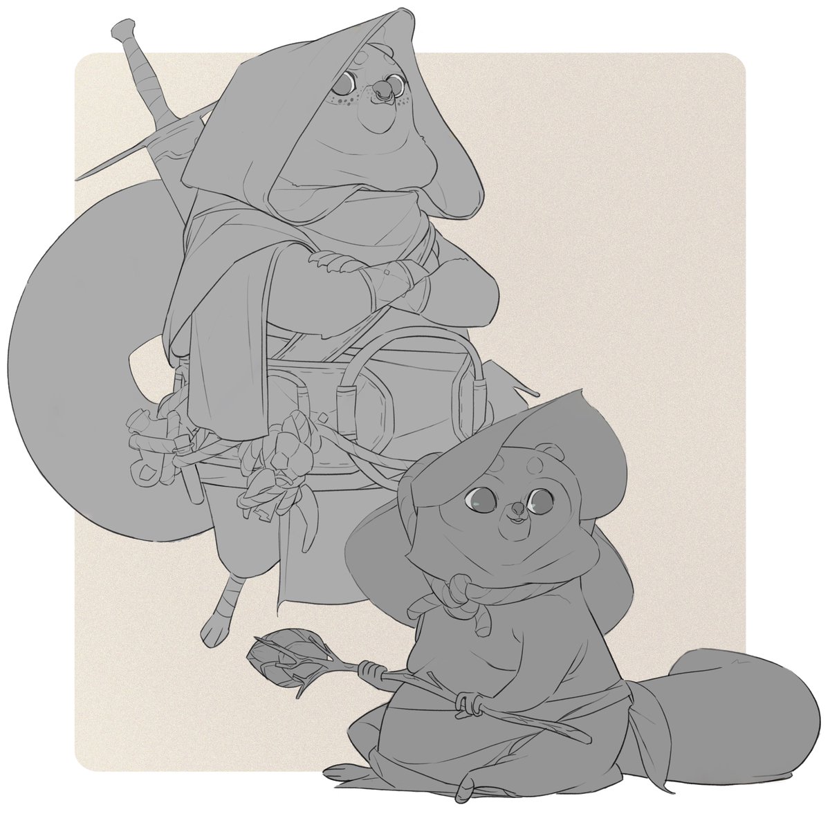 lesdraws's tweet photo. Some designs before the new year 🦝 https://t.co/u2NjH61qcD