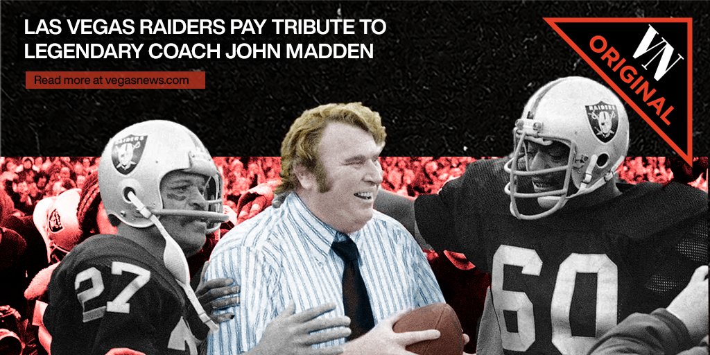 The Las Vegas Raiders and football world are remembering the legacy of Hall of Fame NFL coach #JohnMadden. Read more about his remarkable life here: bit.ly/3mFK7ji 🏈