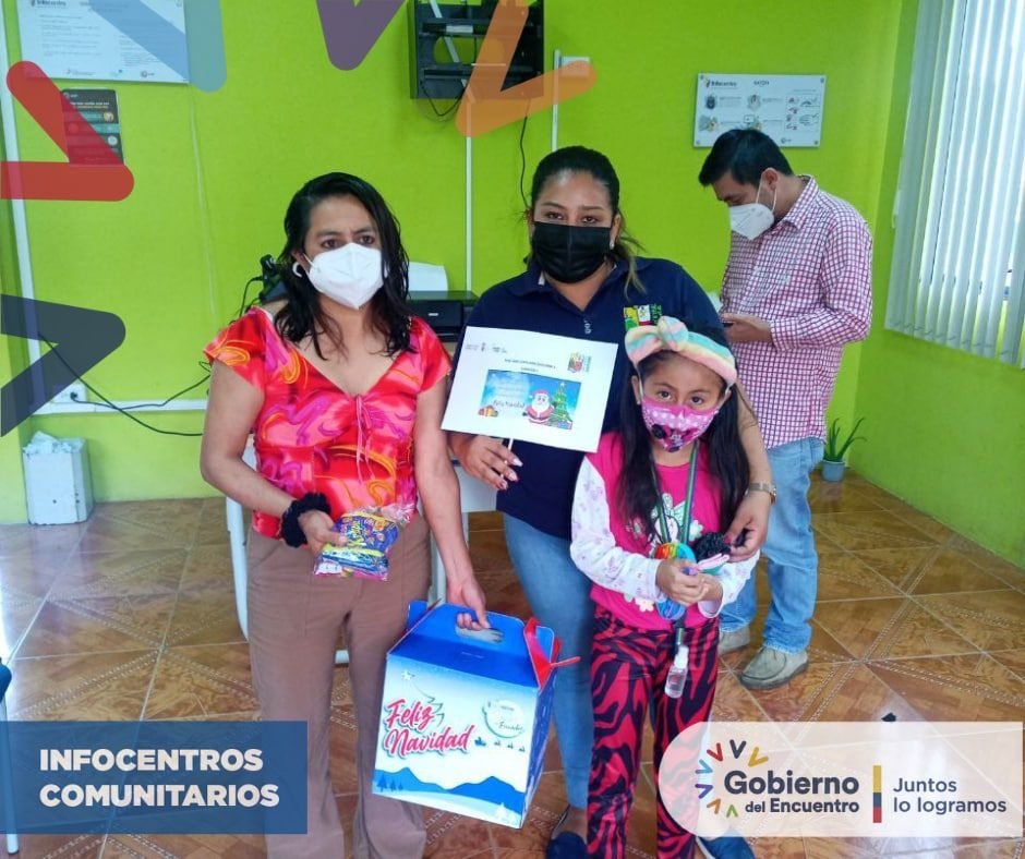 #ElOro #Informativo Infocentro Arcapamba, apoyando a los eventos en nuestras instalaciones, se realizó el programa proyectos sociales navideño donde se entregó unas canastas navideña a las personas con discapacidad.
#Facilitador #ElGobiernoDelEncuentro 
#JuntosLoLogramos