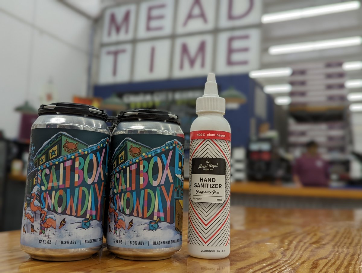 Gear up for a safe New Year! Get a FREE 4oz gel hand sanitizer from 
<a href="/Mount/">ben</a> Royal Soap Co.  with all to-go purchases of $20 or more. 🥂🥂

Stay safe, shop local. 

#mead #glutenfree #baltimore #shoplocal #meadery #mountroyal