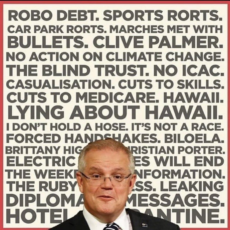 rkd993's tweet image. #UselessPM 
Always #Rorting #Cheating #Incompetent 
@BreakfastNews Never forget 

#VoteThemAllOut2022