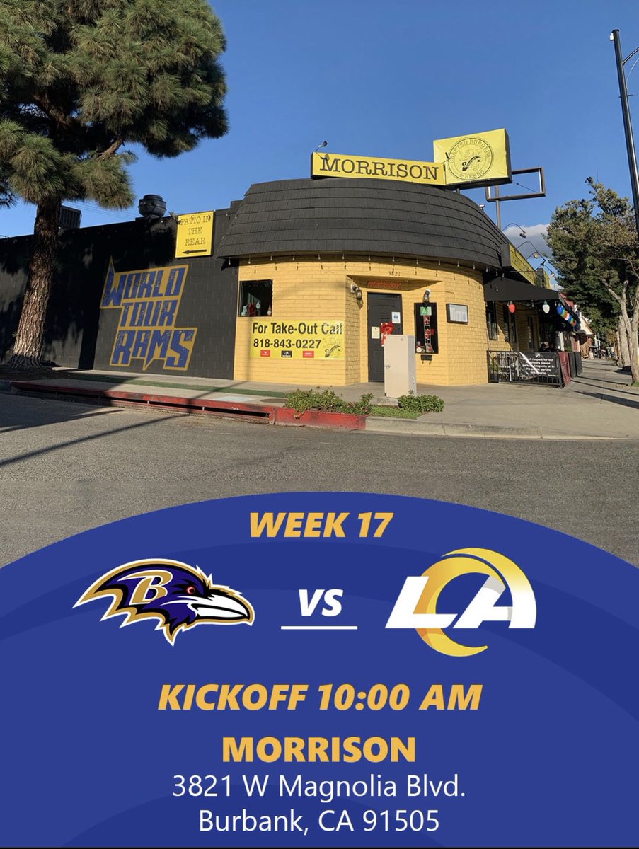 ChrisCinLA's tweet photo. Here we go! On Sunday come rock with the loud kidz in front as the World Tour Rams take over new Burbank hotspot, MORRISON! We are going to hit capacity quickly so show up early & come get a taste of how we keep the crowd & the party rockin! @SamWithTheRams #VIPinvitation 📨 https://t.co/utjSVfidSo