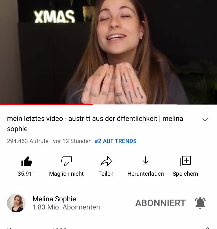 zum letzten mal in den trends..♥️
@MelinaSophie #melinasophie