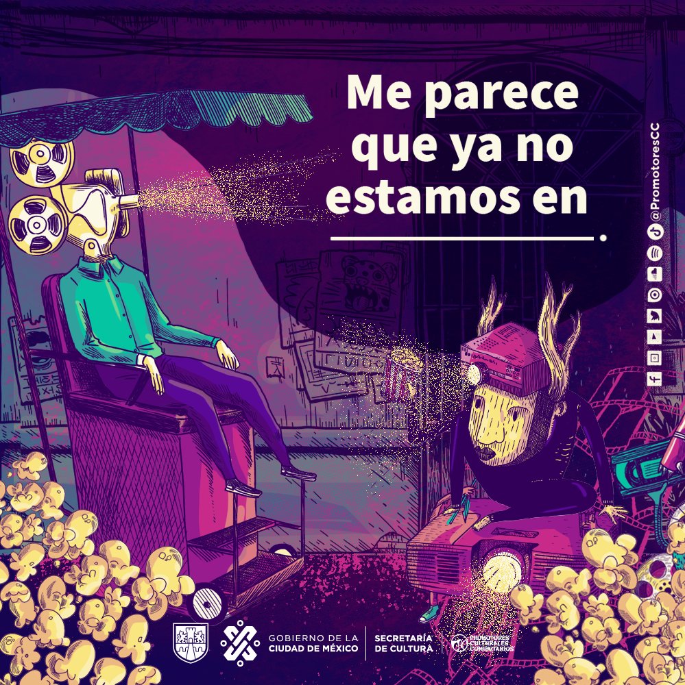 PromotoresCC's tweet photo. Seguimos jugando a adivinar frases célebres de las películas, esta vez toca un clásico fantástico. ¿Sabes de cuál se trata, quién dijo el diálogo y cómo termina? 🎬🌈🦁
¡Pon a prueba tu conocimiento!

@CulturaCiudadMx @procine_oficial
#PCC
#CulturaComunitariaCDMX
#CineEnLaCiudad https://t.co/wuErmsobbi