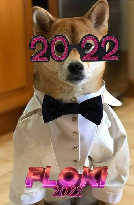 Floki20221's tweet image. HAPPY NEW YEAR @elonmusk 
@1goonrich 
@RealFlokiInu 
@OfficialTravlad 
@CometCalls 
@ShillyWonkaBSC 

#FLOKI #ELON #Binance #SpaceX #Tesla