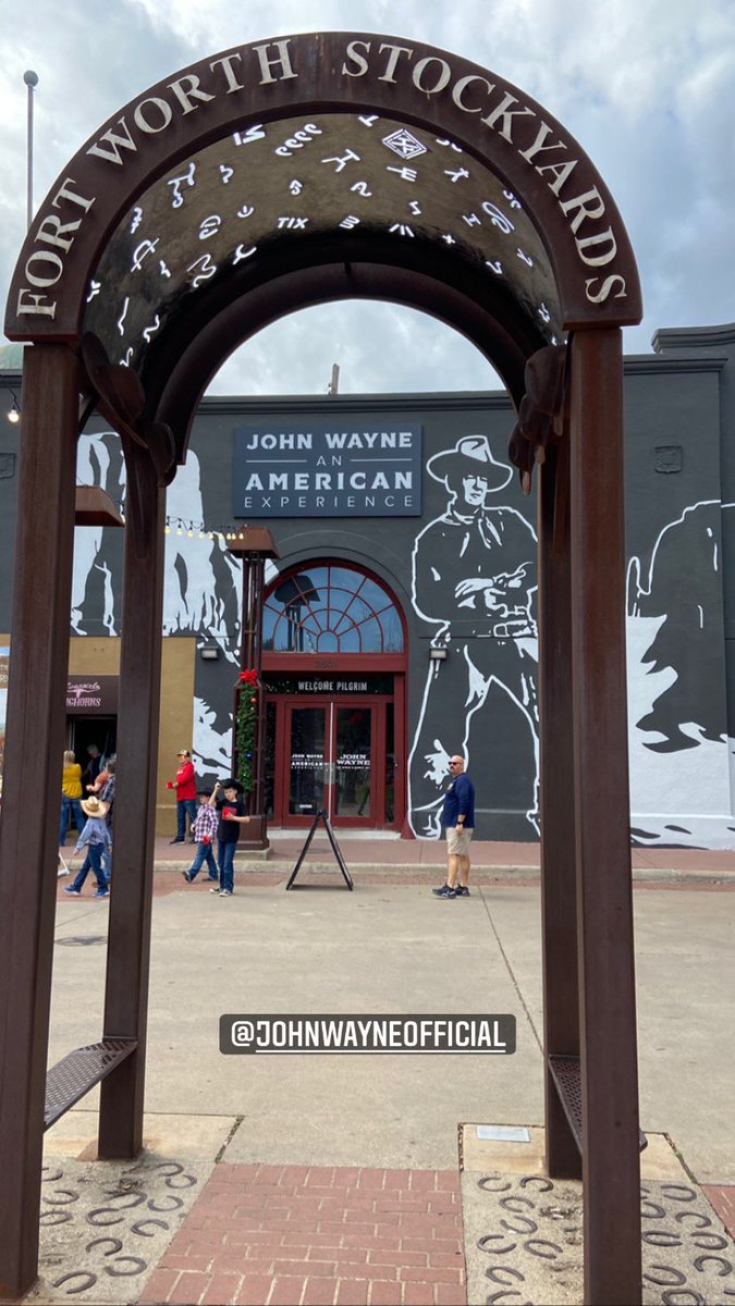 KellyCrowWSJ's tweet photo. Yeehaw to the new #JohnWayneExperience with 10k sq ft of exhibits organized by the Duke’s kids in Ft. Worth w/ Trigger, Bullet, his Oscar, scripts, costumes. Go check it out, Pilgrim. https://t.co/h31XmRd95f
