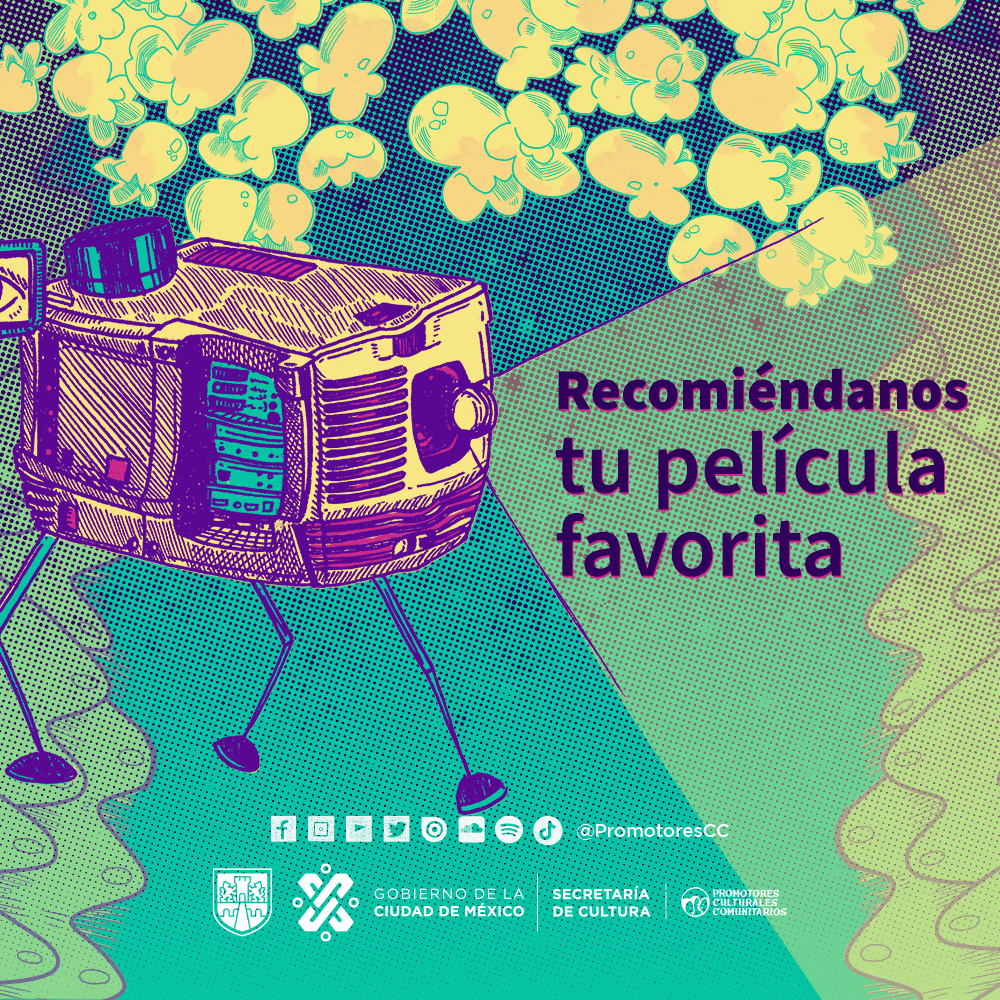 PromotoresCC's tweet photo. Todxs tenemos una cinta favorita que no nos cansamos de ver, así que ampliemos juntxs nuestro catálogo cinematográfico: comparte con nosotrxs cuál es la que más te gusta. 😍
¡Hagamos comunidad con el #CineEnLaCiudad!

@CulturaCiudadMx @procine_oficial
#PCC
#CulturaComunitariaCDMX https://t.co/YWFqHheze4