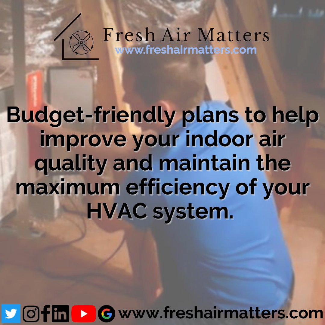 FreshMatters1's tweet image. @FreshMatters1 offers A/C filter replacement plans for residents, businesses, and schools around Dallas/Ft. Worth. Not only do we provide the filters, but we also replace them for you and clean your return vents every 30-90 days. 
#freshairmatters #freshair #cleanfilter #breathe