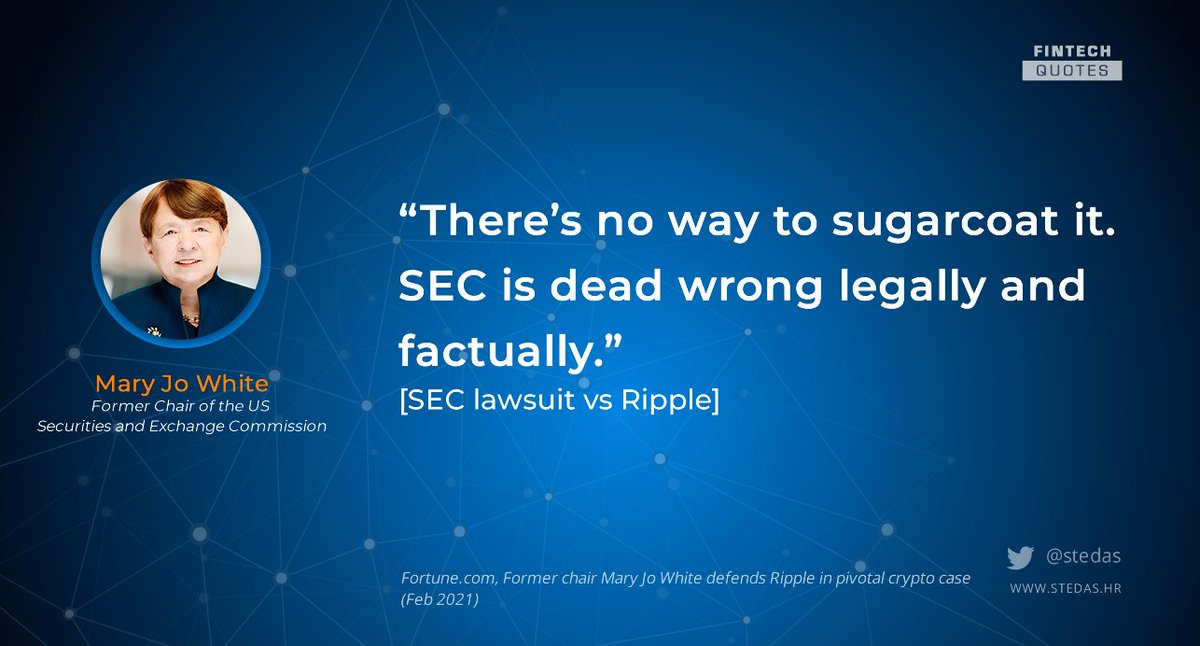 stedas's tweet photo. They think XRP is NOT a security

- Cory Johnson, former Chief Strategist @Ripple
- J. Christopher Giancarlo, former CFTC chairman
- Mary Jo White, former SEC chair
- Tom Emmer, congressman
- FSA (Japan), FCA (UK), Singapore,Switzerland
- XRP Community

@JohnEDeaton1 https://t.co/YIQmVVFezq