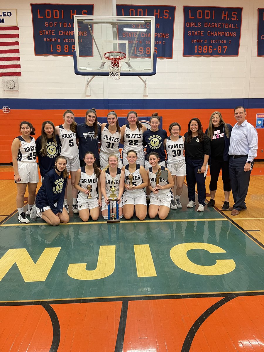 The Braves won the William Masopust Jr Holiday Classic at Lodi HS! Congratulations to Carly Spinella and Gia White on being name to the All Tournament Team! LETS GO BRAVES! #TRIBE