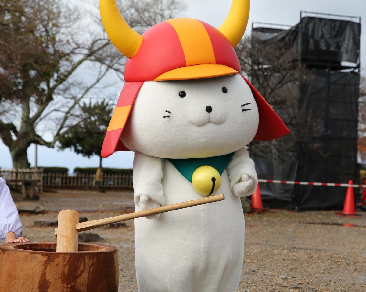 門松 #お餅つき #Christmas2021 #ひこにゃん