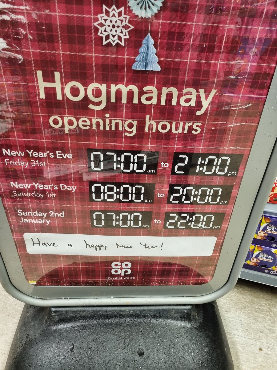 Houston ready to trade hogmanay!! Happy New year in advance from the team!!