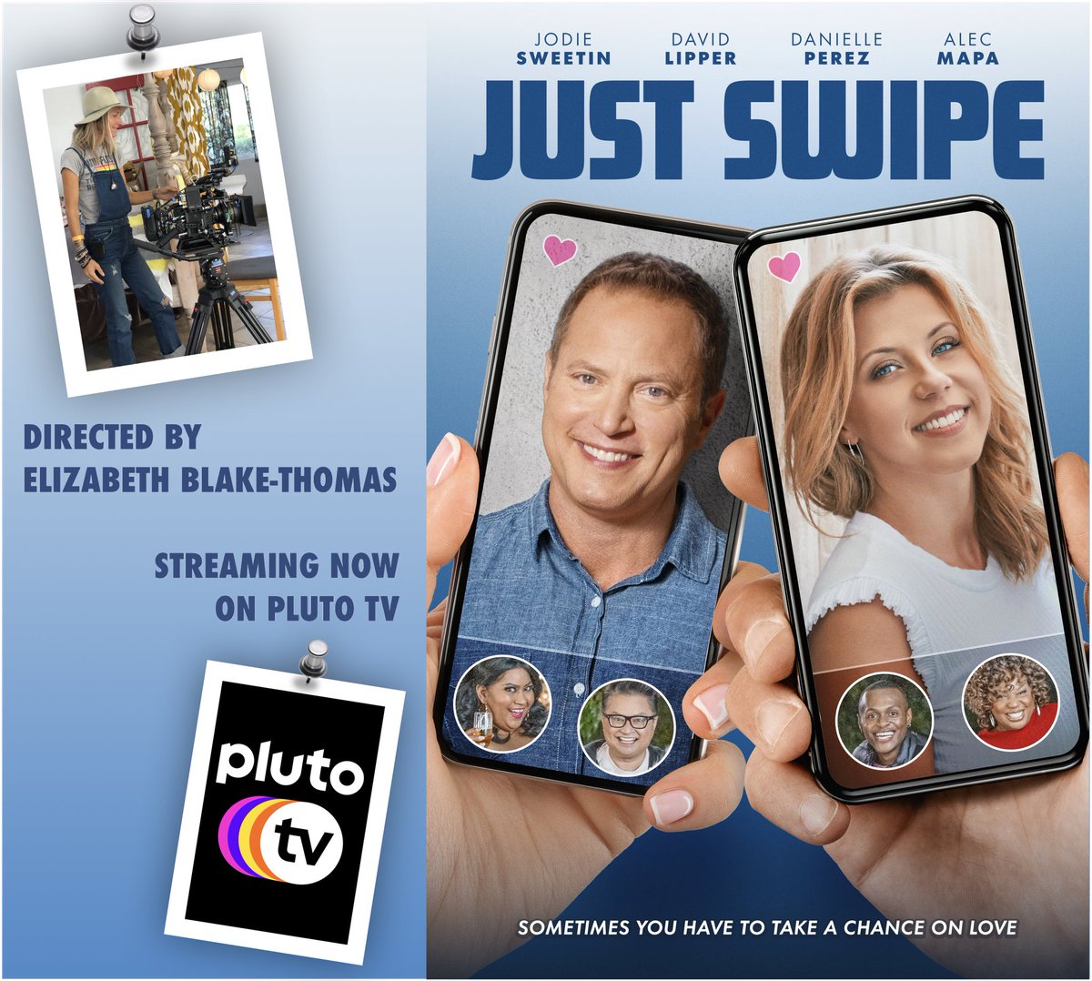 Our #romcom "Just Swipe"is streaming NOW at pluto.tv/en/on-demand/m… 🎬🎉