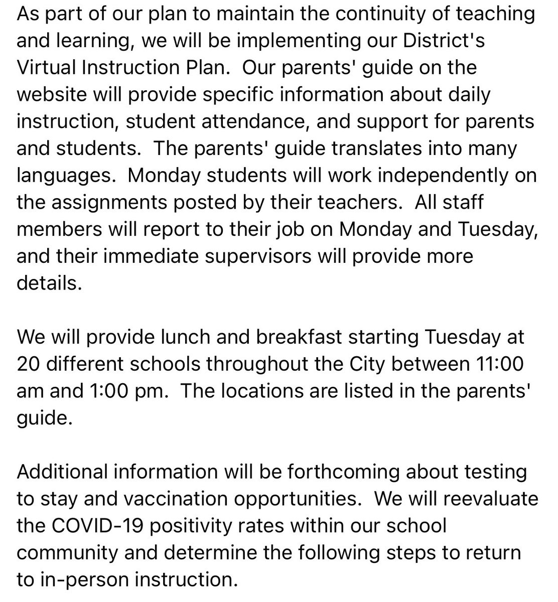 Superintendent’s Update