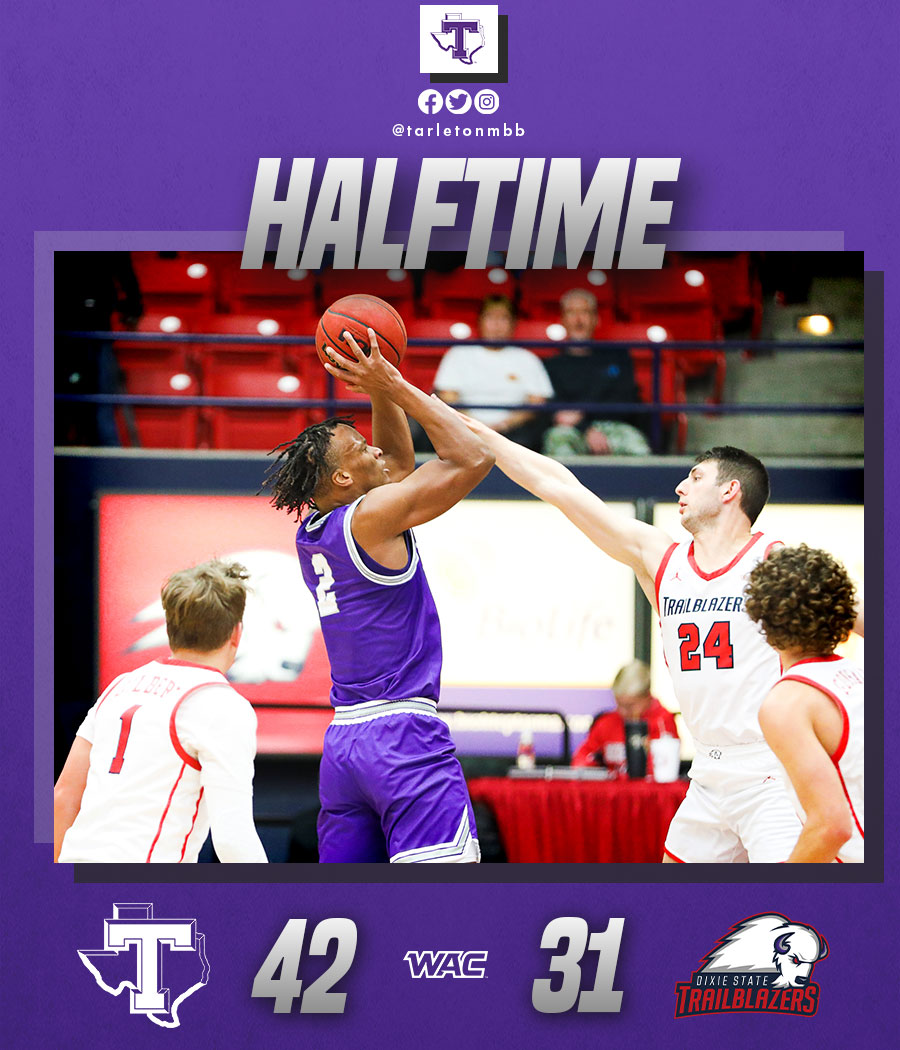 TarletonMBB's tweet photo. Shorthanded? Yeah, maybe. But you wouldn't know it looking at the score 😎

#TexanNation https://t.co/N8PoSjHe8C