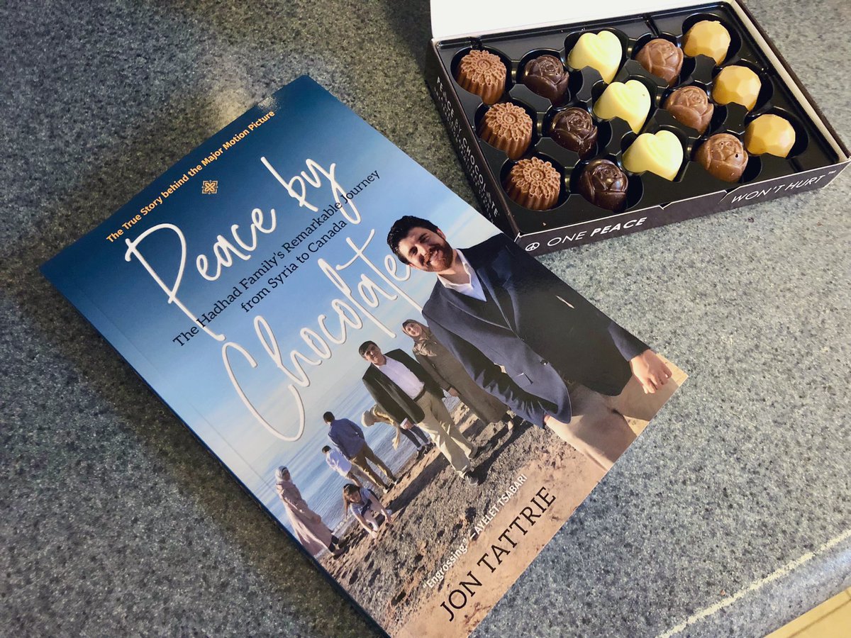 You’ve heard of reading the book before watching the movie… now try reading the book before eating the chocolate! I devoured Peace by Chocolate by @jontattrie, the story behind a family of Syrian Canadian chocolatiers, and am now deeply enjoying my box of @Peacebychoco. ❤️