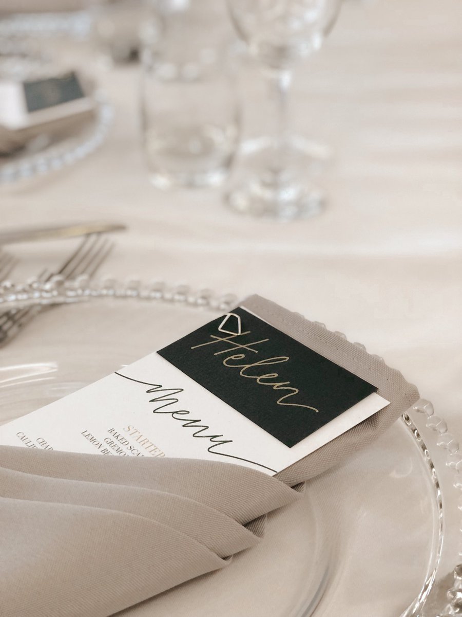 paint_by_b's tweet photo. Had a wonderful day at the Mallinder’s wedding yesterday. 
Such an honour to create the stationery for the day 🤍💍🥂✨ https://t.co/Nc8fBaoazG